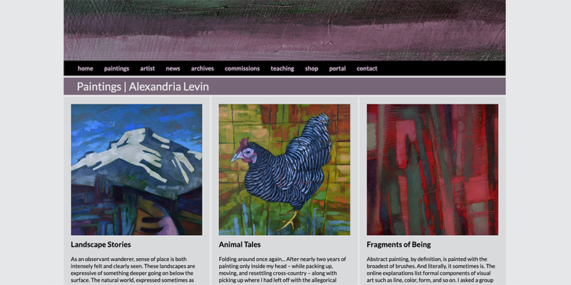 page from alexalev.com