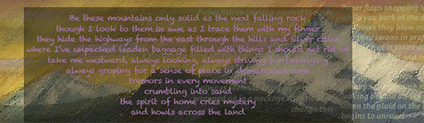 poem and painting collage