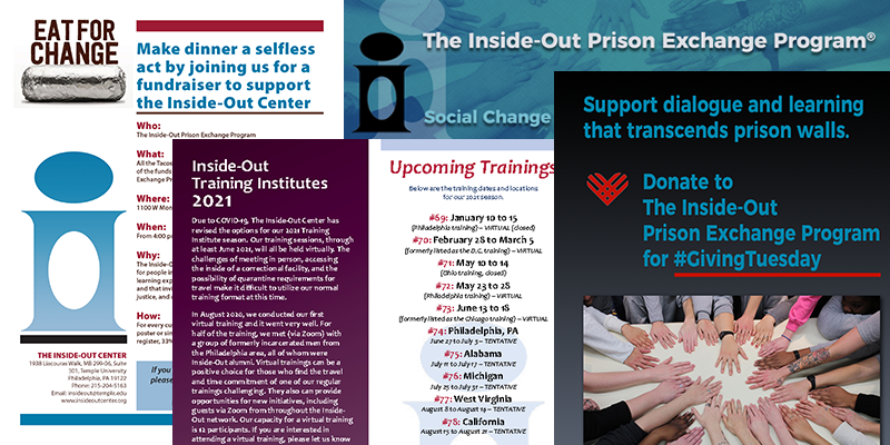 The Inside-Out Center print materials