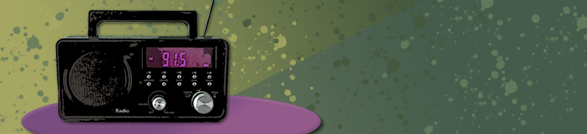 radio on graphic background